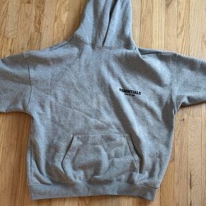 Essentials Heather Gray Pullover Hoodie
